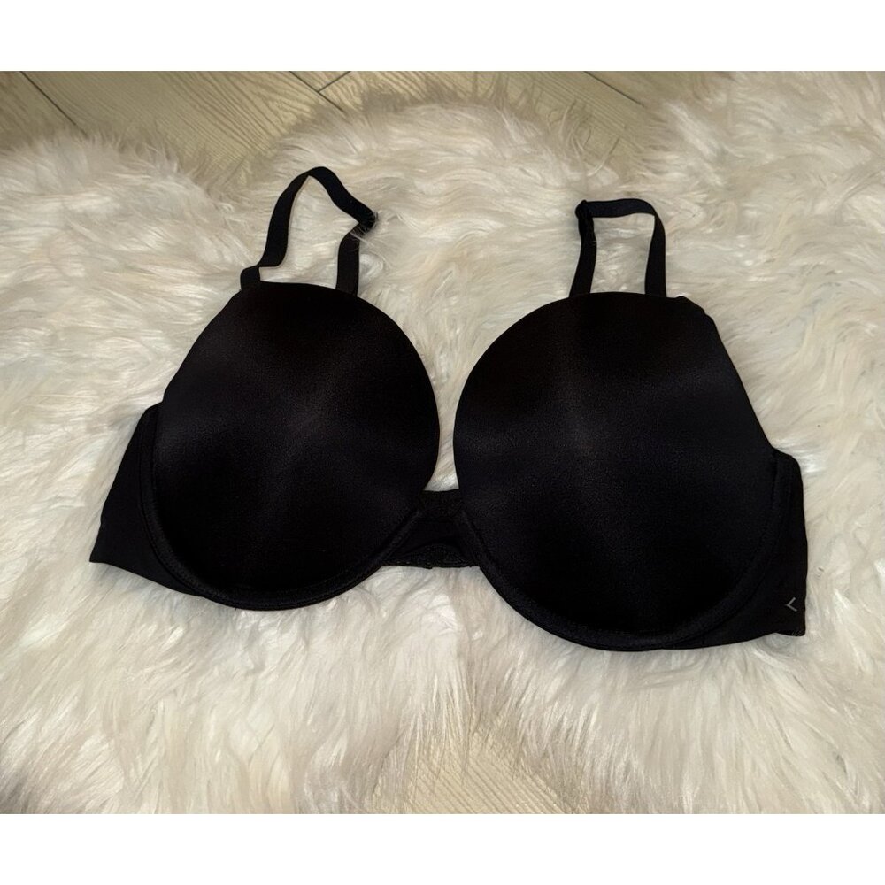Calvin Klein Womens Essence Push-Up T-Shirt Bra Underwire 38C Black New QP2587O